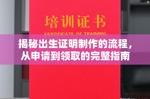 察布查尔锡伯揭秘出生证明制作的流程，从申请到领取的完整指南