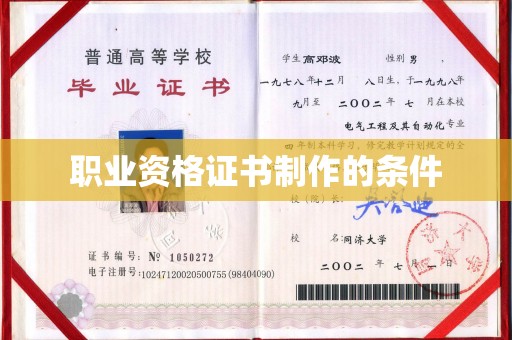 察布查尔锡伯职业资格证书制作的条件